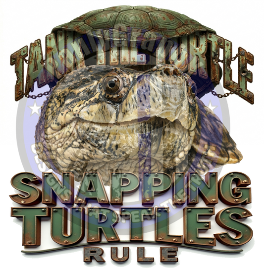 HOODY- White or Grey Snapping Turtles Rule - Sublimated