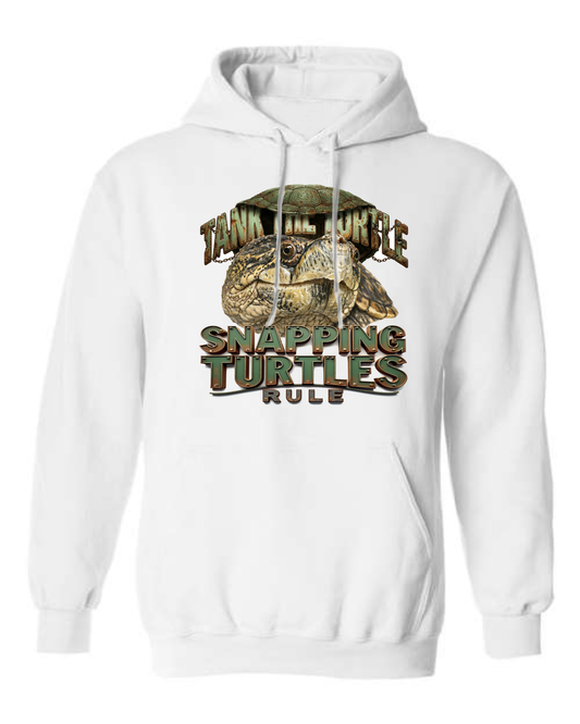 HOODY- White or Grey Snapping Turtles Rule - Sublimated